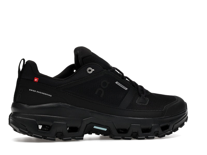 On Running Cloudrock Low Waterproof All Black