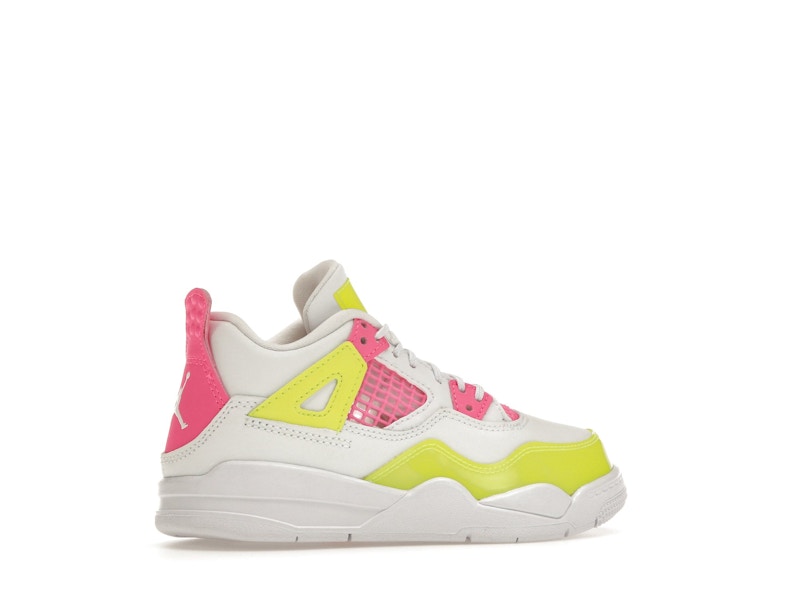 Jordan 4 Retro White Lemon Pink (PS)