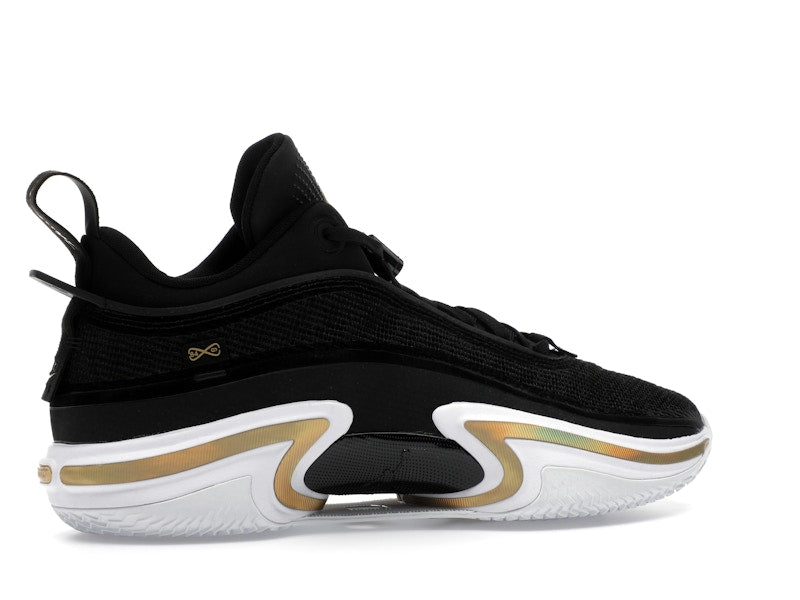 Jordan 36 Low PF Black Gold (White Sole)