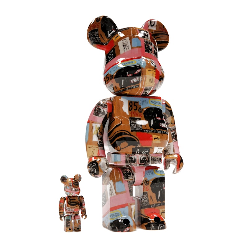 Bearbrick Andy Warhol x JEAN-MICHEL BASQUIAT #2 100% & 400% Set