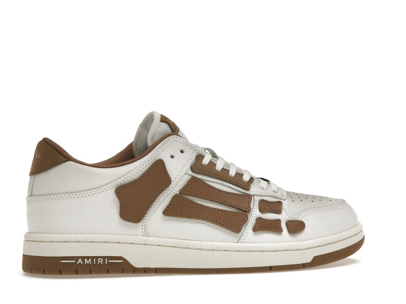 AMIRI Skel Top Low White Brown White