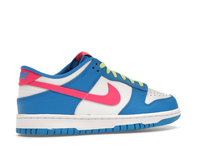 Nike Dunk Low Photo Blue White Light Lemon Twist Hyper Pink (GS)
