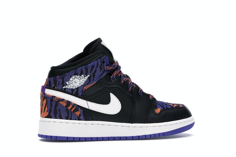 Jordan 1 Mid Multi-Color Tiger Stripe (GS)
