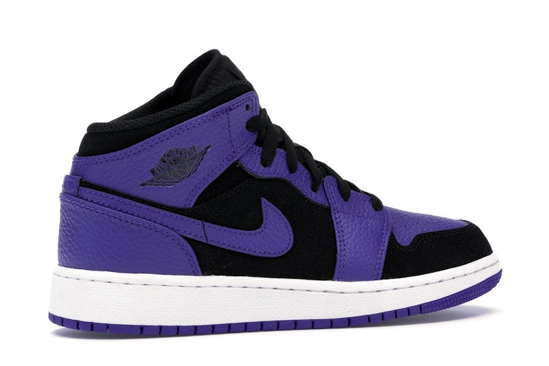 Jordan 1 Mid Black Dark Concord (GS)