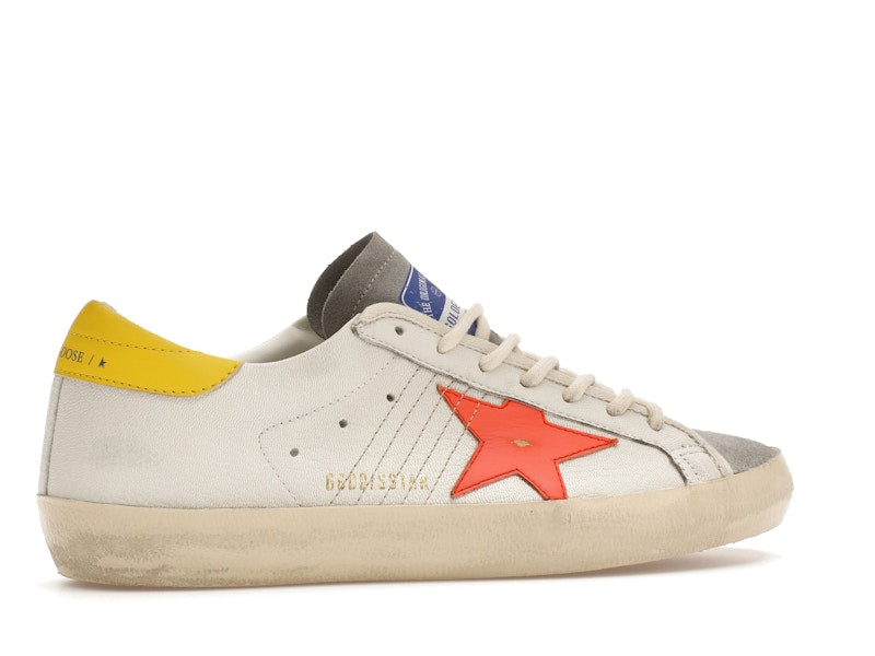 Golden Goose Super-Star White Orange Yellow
