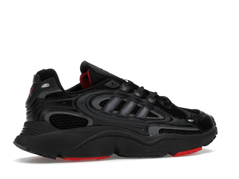 adidas Ozmillen Core Black Grey Better Scarlet