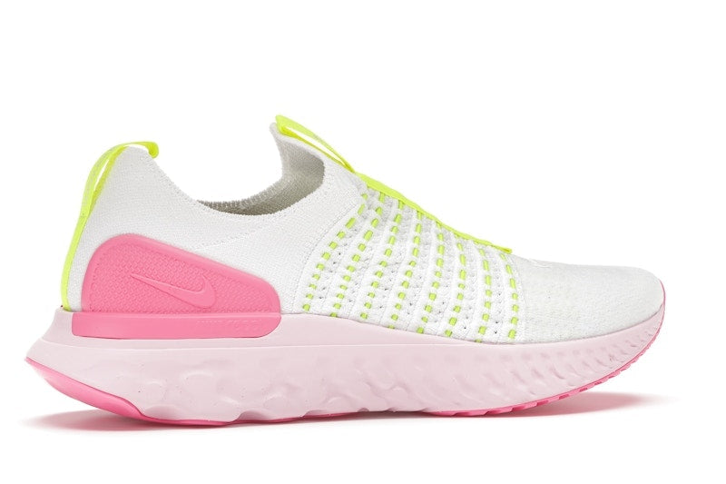 Nike React Phantom Run Flyknit 2 White Volt Pink Glow (Women's)