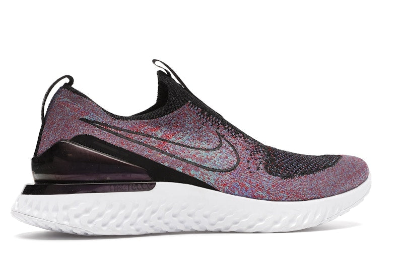 Nike Epic React Moc Flyknit Black University Red Hyper Jade