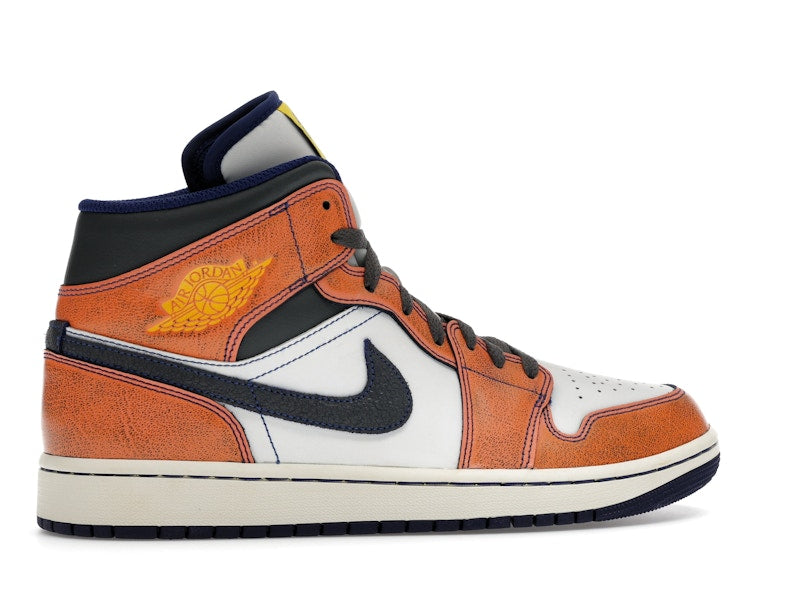 Jordan 1 Mid SE Summit White Crimson Bliss Deep Royal Blue Iron Grey