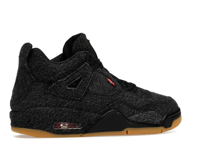 Jordan 4 Retro Levi's Black (GS) (Levi's Tag)