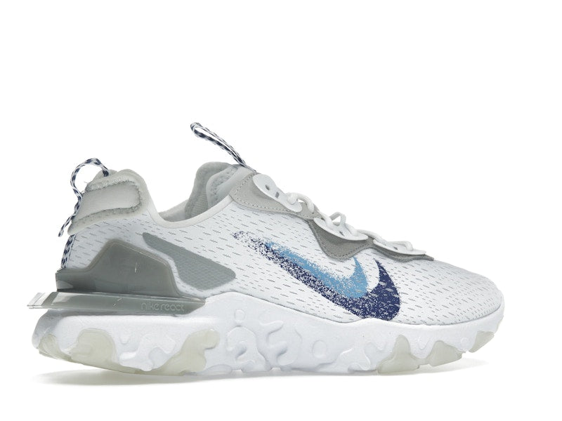 Nike React Vision White Double Blue Swoosh