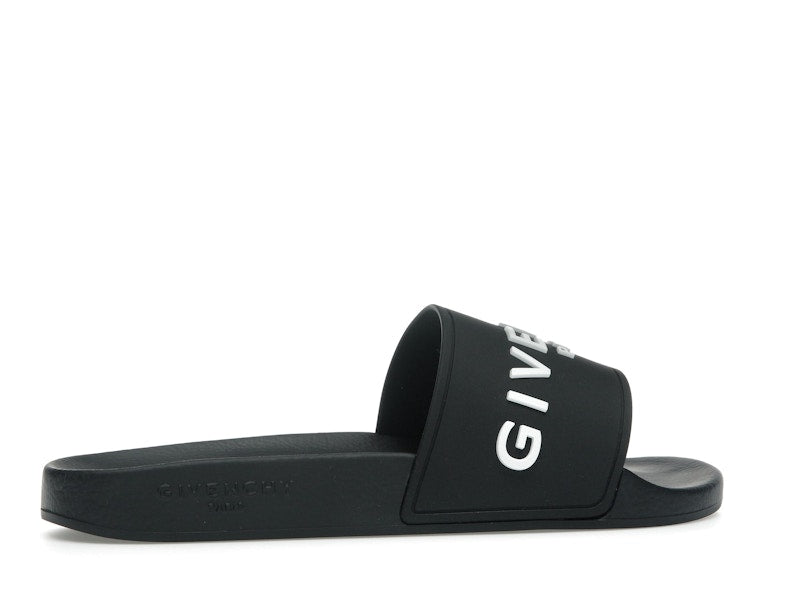 Givenchy Paris Slide Sandals Black