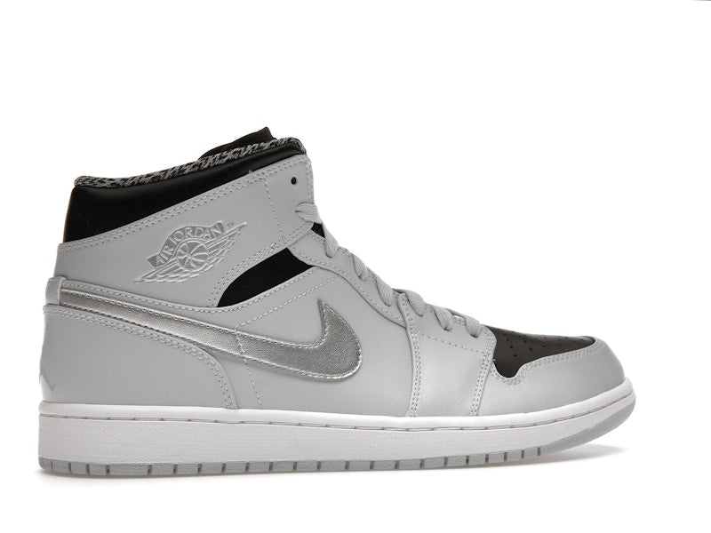 Jordan 1 Mid Pure Platinum Metallic Silver
