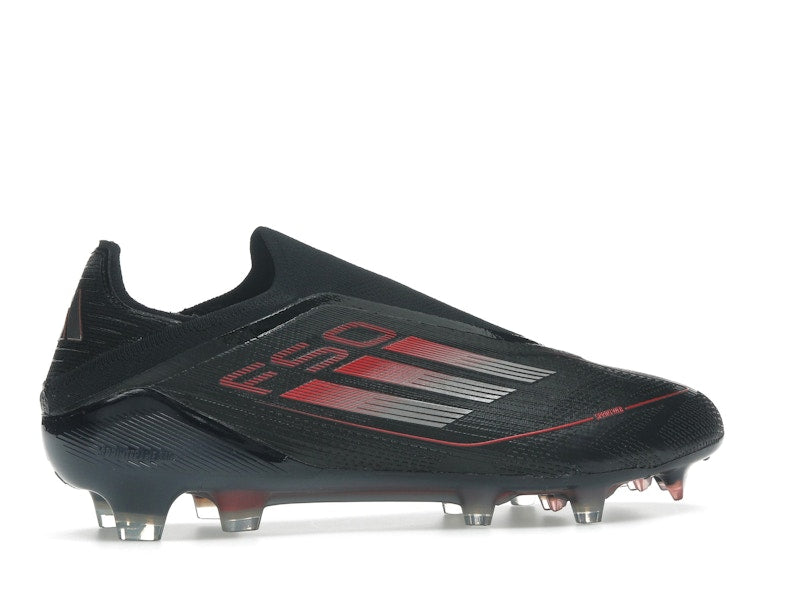 adidas F50 Elite Laceless FG Core Black Iron Metallic Lucid Red