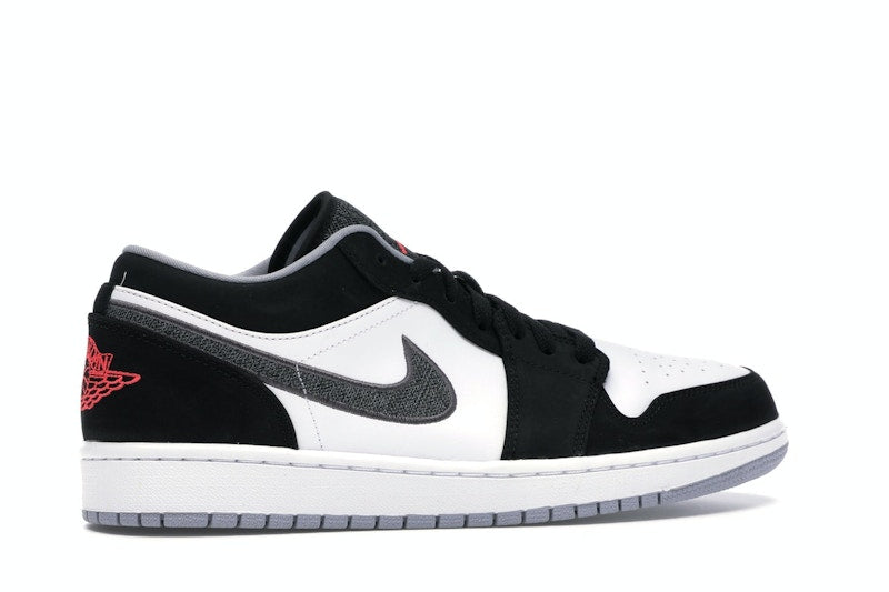Jordan 1 Low Black White Wolf Grey Infrared 23