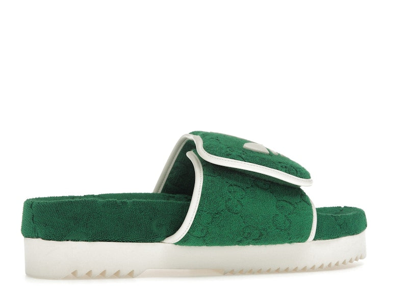adidas x Gucci GG Platform Sandal Green