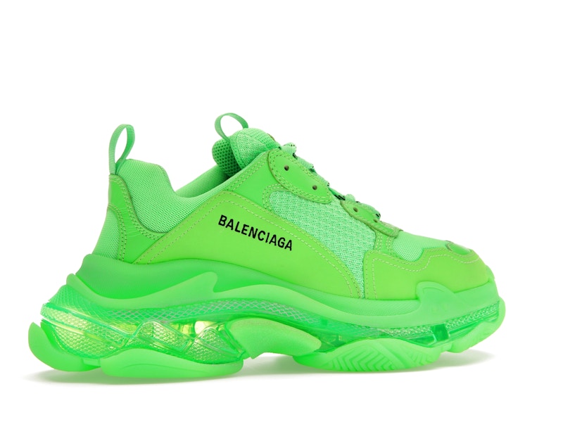 Balenciaga Triple S Neon Green Clear Sole