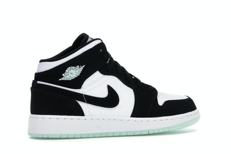 Jordan 1 Mid White Black Teal Tint (GS)