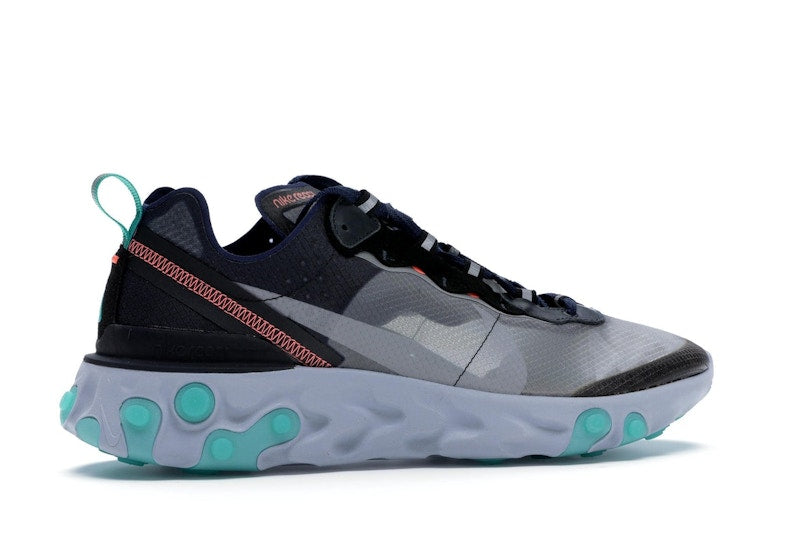 Nike React Element 87 Black Neptune Green