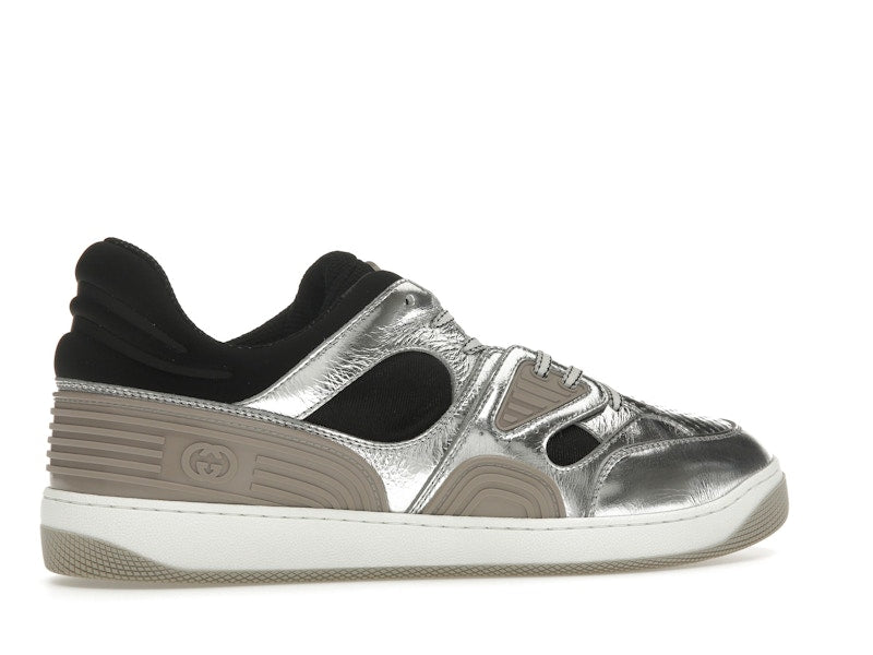 Gucci Basket Low Silver Black