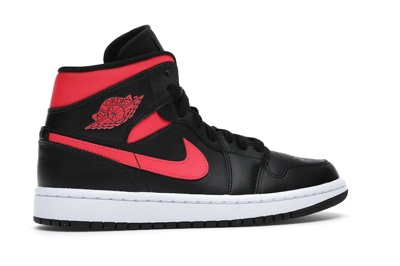 Jordan 1 Mid Black Siren Red (Women's)