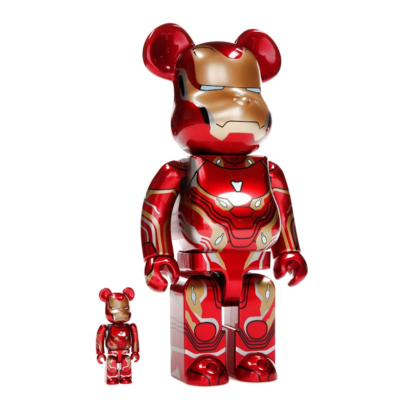 Bearbrick x Marvel Iron Man Mark 50 100% & 400% Set