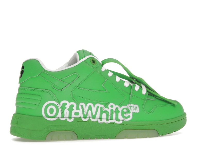 OFF-WHITE Out Of Office OOO Low Tops Green White