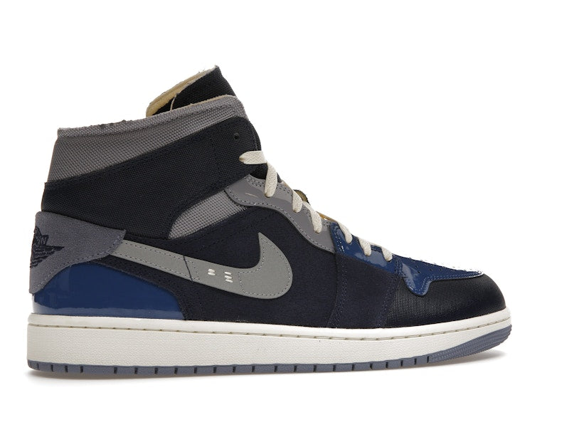 Jordan 1 Mid SE Craft Obsidian French Blue Ashen Slate White