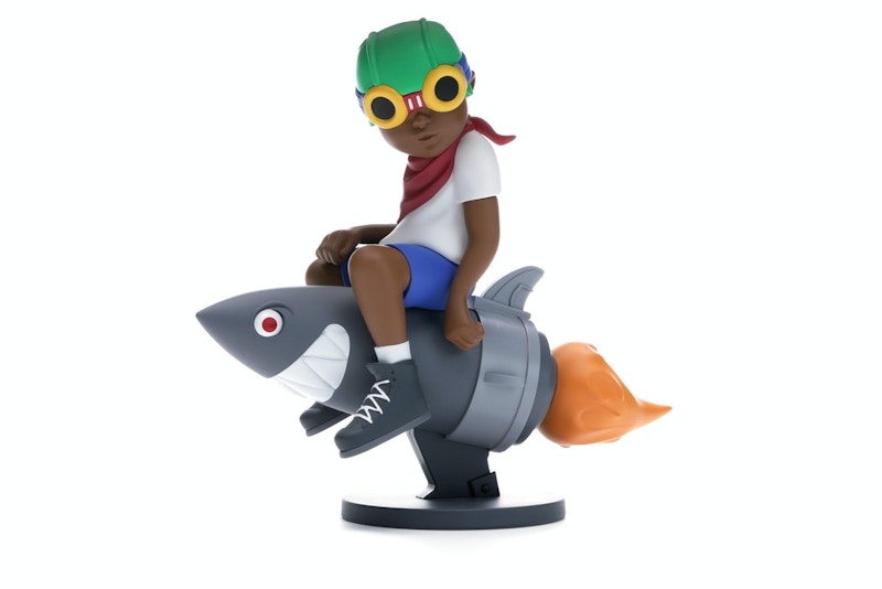Hebru Brantley x Billionaire Boys Club x Bait Beyond The Beyond Fly Boy Figure 9 Inches White/Multi