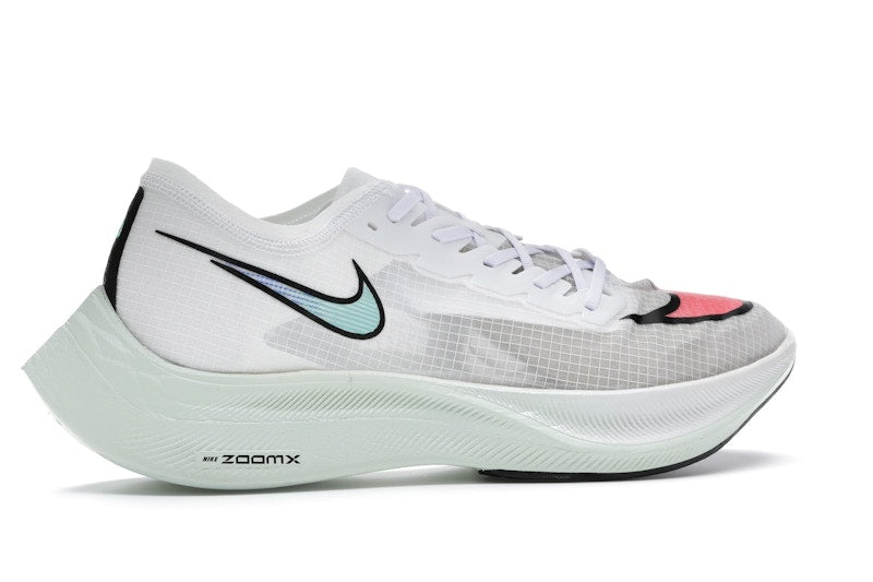 Nike ZoomX Vaporfly Next% White Hyper Jade Flash Crimson