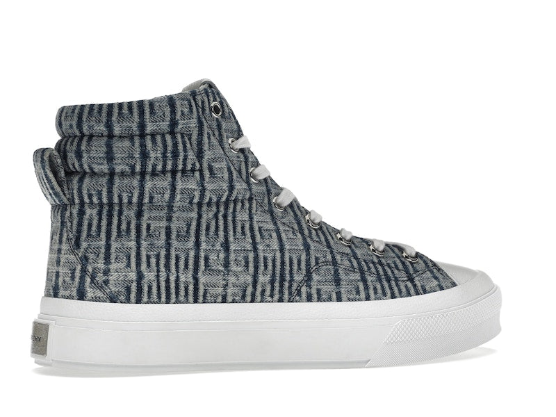 Givenchy City High Top In 4G Denim Blue White