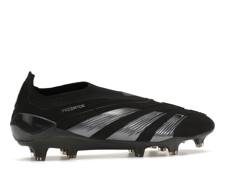 adidas Predator 24 Elite Laceless FG Core Black Carbon