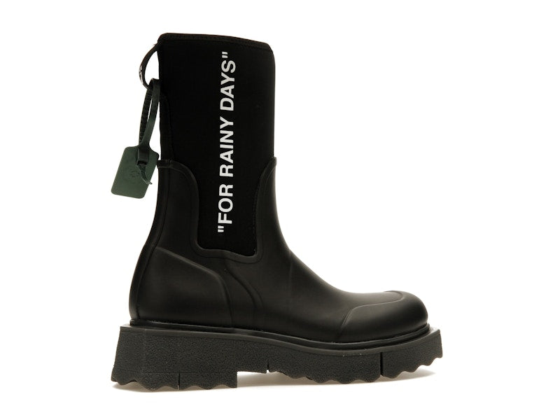 OFF-WHITE For Rainy Days Rain Boot Black (Women's)