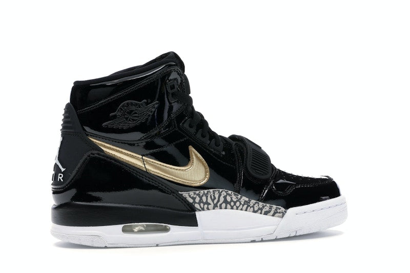 Jordan Legacy 312 Black Gold Patent (GS)