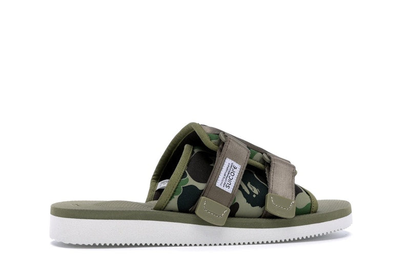 Suicoke x Bape ABC Kaw-Ape Green