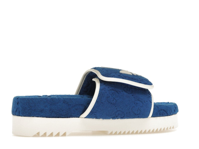 adidas x Gucci GG Platform Sandal Blue
