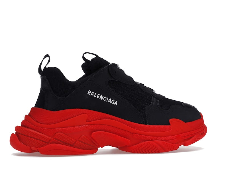 Balenciaga Triple S Black Red Sole