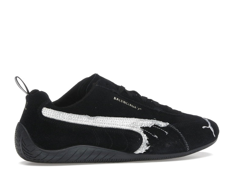 Balenciaga x Puma Speedcat Suede Distressed Black White