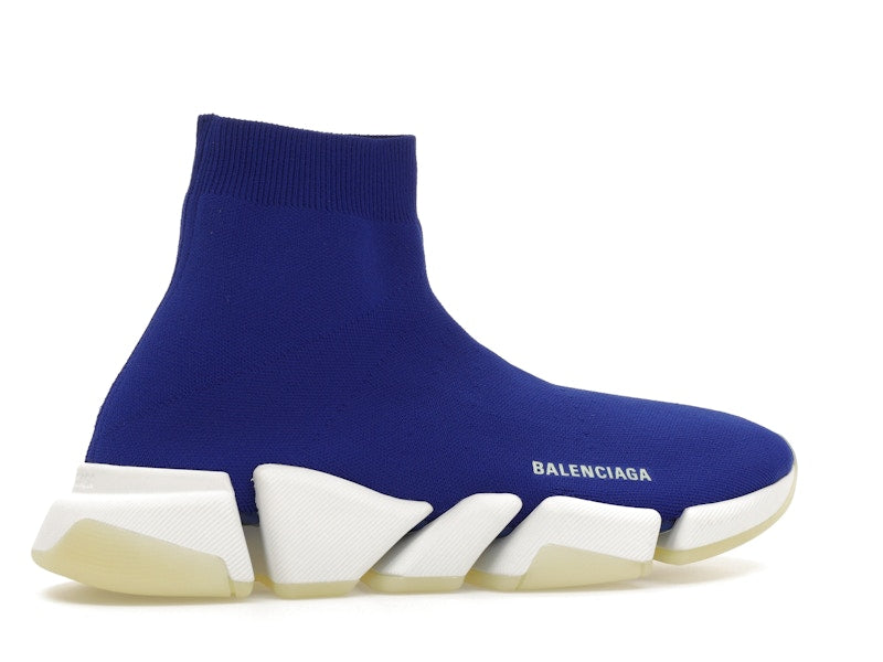Balenciaga Speed 2.0 Recycled Knit Blue Glow
