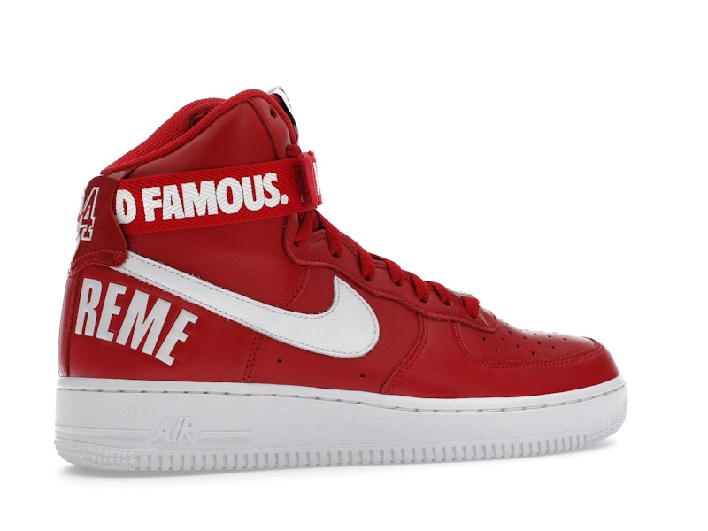 Nike Air Force 1 High Supreme World Famous Red