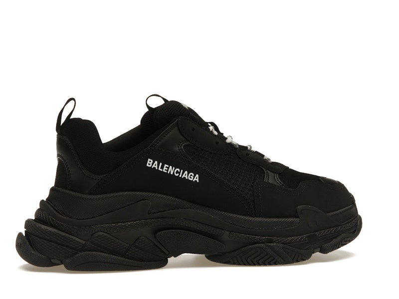 Balenciaga Triple S Black White Laces