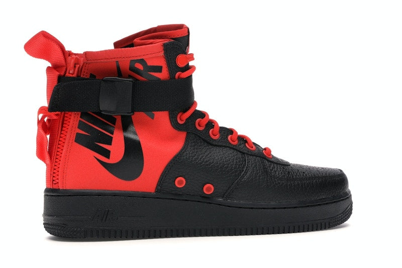 Nike SF Air Force 1 Mid Habanero Red Black
