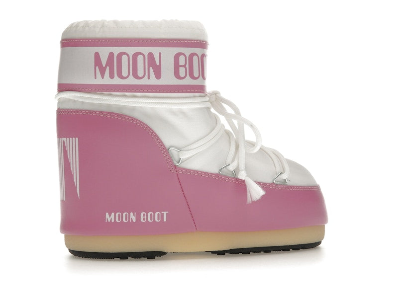 Moon Boot Icon Nylon Low Boot Pink White
