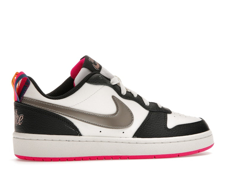 Nike Court Borough Low 2 Off Noir Pink Prime (GS)