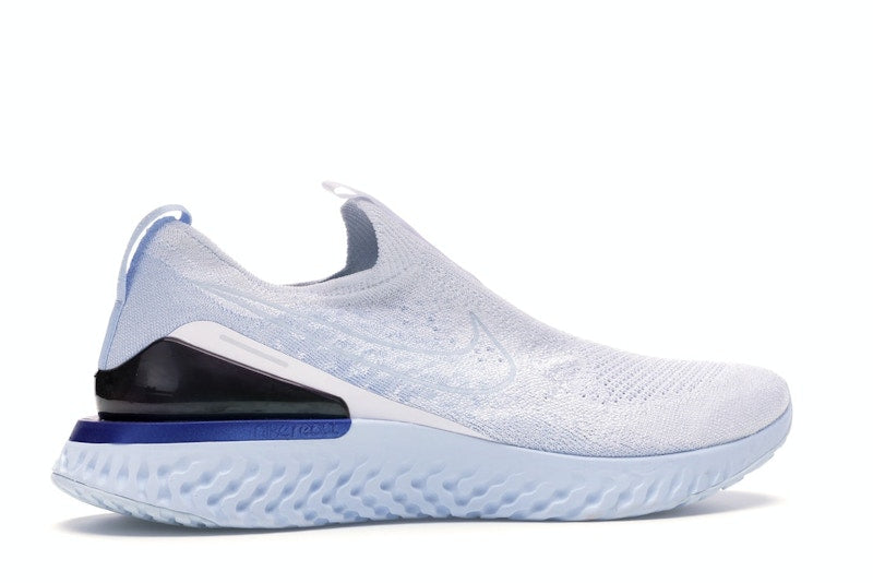 Nike Epic React Moc Flyknit White Hydrogen Blue