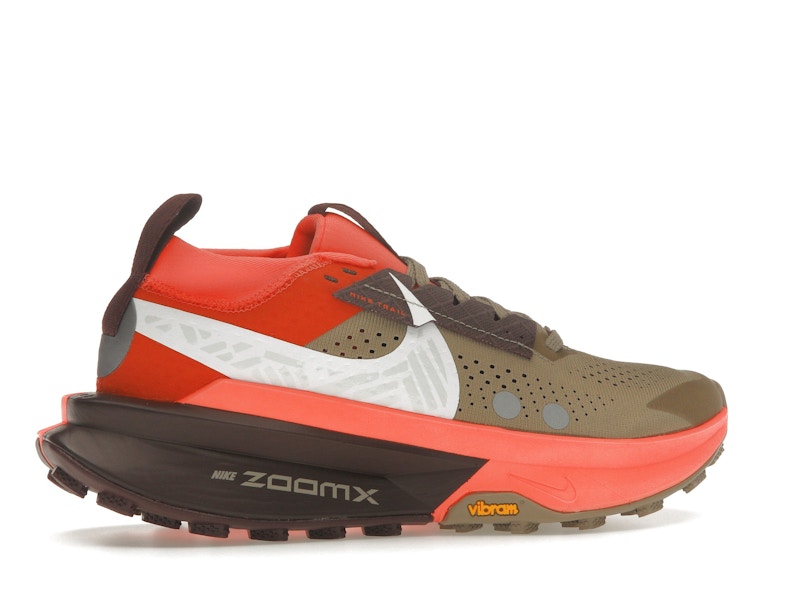 Nike ZoomX Zegama 2 Khaki Hyper Crimson Burgundy Crush White