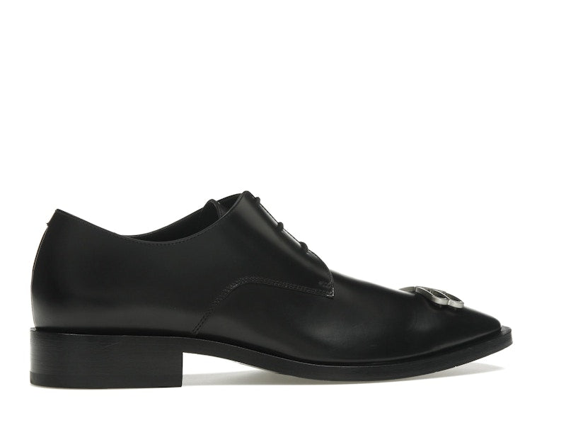Balenciaga Rim Derby Shoes Black Leather