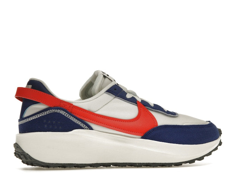 Nike Waffle Debut Swoosh Habanero Red Old Royal