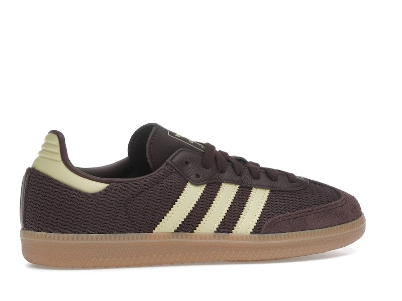 adidas Samba OG Shadow Brown Powder Yellow (Women's)