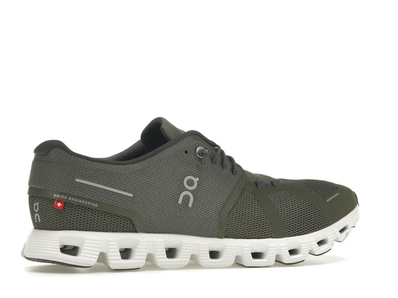 On Running Cloud 5 Olive Green White